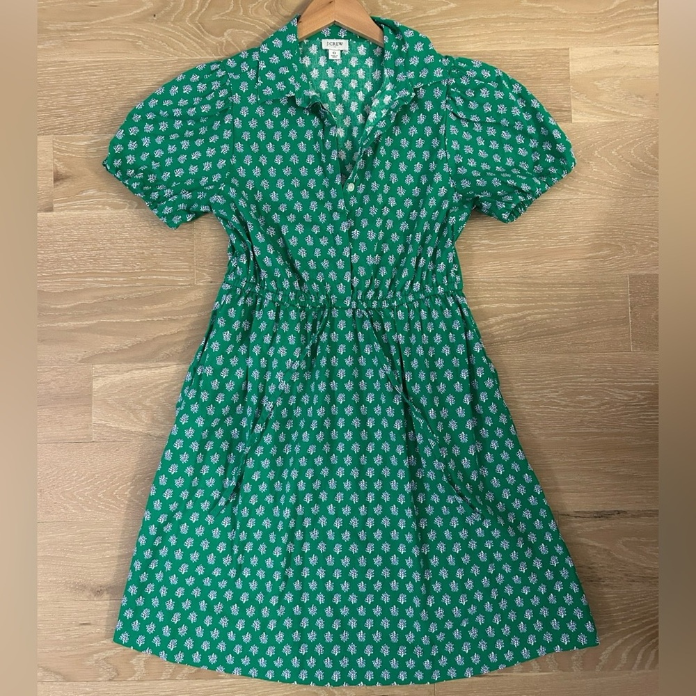 J. Crew Factory Short Sleeve Collared Mini Dress